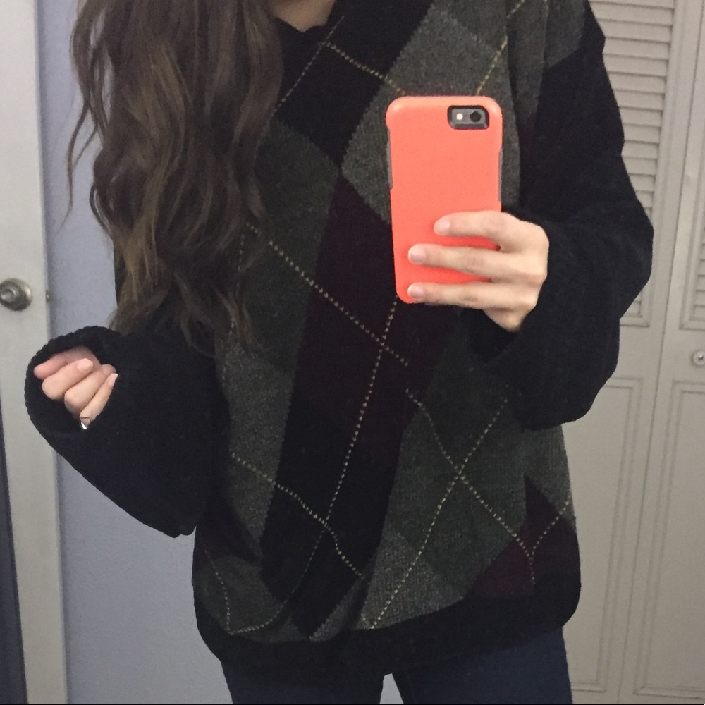 🔥 Will be donated 10/1 - Argyle Patterned Women's Sweater